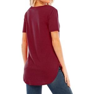T-shirt pour femmes en coton premium, tissu écologique, vêtements durables, respirant, essentiel pour l'été, extensible, confortable, design doux - Product Image 2