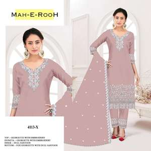 ชุดซอลวาร์จากปากีสถานผ้าจอร์เจีย - Product Image 3