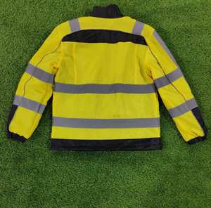 เสื้อแจ็กเก็ตผ้าใบสะท้อนแสงสำหรับชายและหญิงเสื้อแจ็กเก็ตความปลอดภัยทางถนนแบบเป็นทางการดีไซน์ตามสั่งกันน้ำระบายอากาศได้ดี - Product Image 5