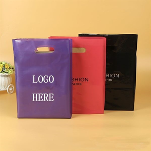 Vietnam Manufacturer Plastic Bag Custom Print Logo Plastic Shopping <b>Die</b> <b>Cut</b> Handle Carry Bag - Product Image 3