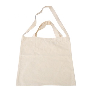 Bolsas de Mano Plegables de Algodón Natural al por Mayor, Bolsas de Cosméticos Ecológicas Personalizadas, Uso Promocional, Logotipo Personalizado - Product Image 5