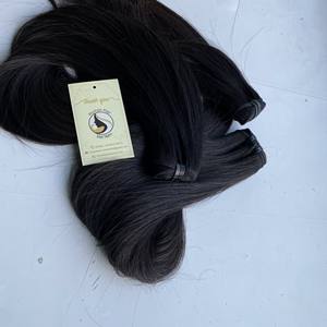 Mechones de pelo de templo indio sin procesar, pelo alineado de cutícula virgen, 12A, sin enredos, sin caída, doble estiramiento - Product Image 4