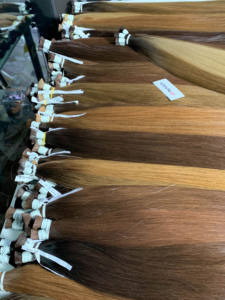 Cheveux vierges vietnamiens de qualité supérieure, couleur foncée, en vrac, options lisses et bouclées, cheveux humains bruts, 20 kg, conception gratuite, livraison rapide - Product Image 3