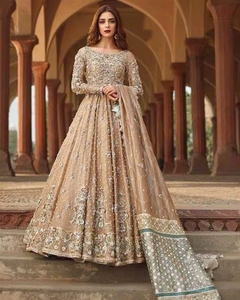 Robe élégante à la mode avec perles de verre et de cristal, tenue au sol et en pierre, ornée de petites perles, fonctionne pour mariage, nouveauté, 2021 - Product Image 6