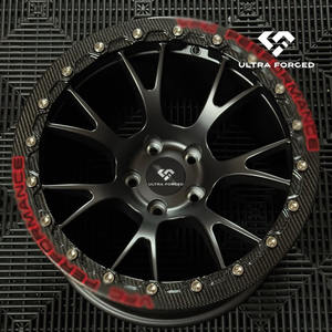 Poles roda balap 15x10 17x11 17x10 2 buah roda tarik Beadlock tempa untuk Charger Hellcat supra GT-R RS3 corvette Z06 C7 - Product Image 5