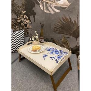 Bandeja de vidrio de inspiración vintage y bandeja de servicio con marco de metal con acabado plateado pulido forma y tamaño personalizados a buen precio - Product Image 4