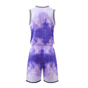 Short de basket-ball pour hommes, tissu en maille polyester respirant avec finition anti-transpiration, coupe ample, ensemble de maillots, couleurs de l'équipe disponibles - Product Image 2