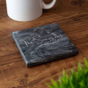 High Quality <b>Slate</b> Stone and Wooden <b>Coaster</b> Set, Natural Edge Drink Pads with Felt Base for Bars Restaurants Hotels - Product Image 2