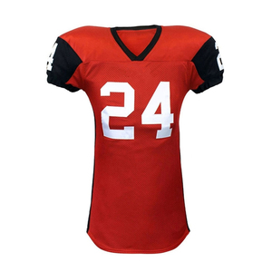 Fabricant d'usine, uniforme de football américain à manches courtes respirant personnalisé avec un design moderne, polyester de haute qualité - Product Image 5