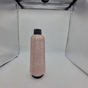 Fil à broder SHREE VIDHATA JARI ROSE GOLD flexible 110 Denier en nylon métallisé argenté pour l'industrie textile, broderie et tissage manuel - Product Image 1