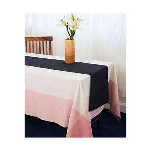 Royal Dinner Table Decoration Product Sustainable Embroidered Royal Pink Microfiber 100% Organic Cotton Attractive Table <b>Runners</b> - Product Image 6