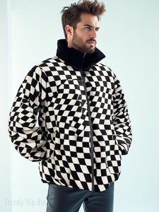 Boomletcorp Veste chaude imperméable confortable de haute qualité Veste bouffante coupe-vent d'extérieur Grande taille pour hommes Veste bouffante - Product Image 6