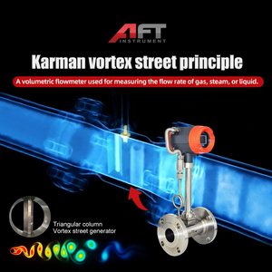Sistem Uap Industri Cairan Gas <span class=keywords><strong>Air</strong></span> Minyak 4-20mA <span class=keywords><strong>Flow</strong></span> <span class=keywords><strong>Meter</strong></span> Vortex Karman DN50 Buatan Sendiri OEM untuk Uap Jenuh - Product Image 1
