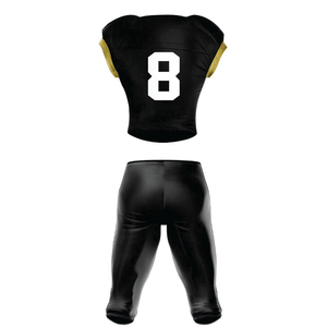 Conjuntos de ropa deportiva de alta calidad Unisex uniforme de fútbol americano personalizado superior transpirable elegante impresión por sublimación corto 100% - Product Image 3