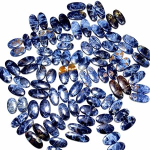 หินอัญมณีทรงหลังเบี้ยคู่แบบพลอยธรรมชาติสำหรับทำต่างหู - Product Image 5