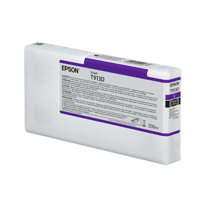 Cartouche d'encre rechargeable Epson T913D 200ml Violette avec couleurs MBK Jaune Noir Rouge, état vide - Product Image 1