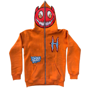 Custom <b>Men's</b> 100% Cotton for Puff Print <b>Hoodie</b> Zipper Heavyweight Full Face Winter Zip-up <b>Hoodie</b> With Custom Print High Quality - Product Image 3