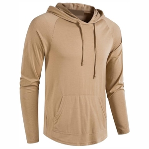 Desert Khaki Raglan <b>Hoodie</b> – Comfortable Everyday <b>Thin</b> Layer Pullover - Product Image 4