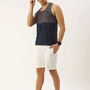 Débardeur pour homme de qualité supérieure, fabriqué au Pakistan, haute performance, respirant, en polyester/coton tricoté, logo personnalisé - Product Image 4