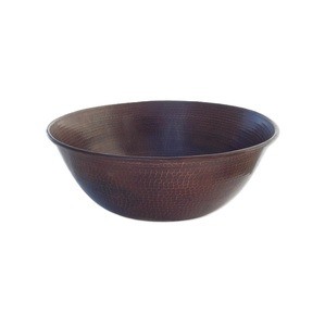 Top Trending elegante diseño moderno hogar pulido superficie cobre lavado fregadero con colador uso en la cocina - Product Image 5