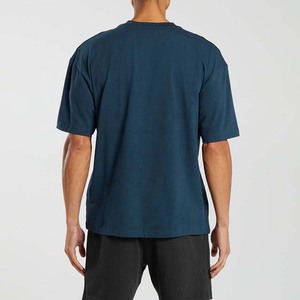 <b>Men's</b> <b>Navy</b> <b>Blue</b> <b>T</b>-<b>Shirt</b> Short Sleeve O-Neck Regular Fit Casual 100% Cotton Jersey Knitted Solid Color Blank Design Summer <b>Shirts</b> - Product Image 3