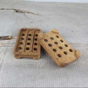 Vente en gros Porte-savon en bois écologique biodégradable Boîte à savon en bambou de forme ovale organique totale plateau - Product Image 1