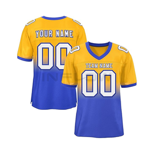 Uniforme de football américain personnalisé avec broderie par sublimation, maillot de football américain, taille plus, respirant, maille pour sports de plein air - Product Image 4