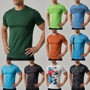 Camiseta de Cuello Redondo para Hombre, Material de Algodón Premium, Cómoda, Transpirable, Estilo Casual, Color Sólido, Duradera, para Uso Diario - Product Image 6