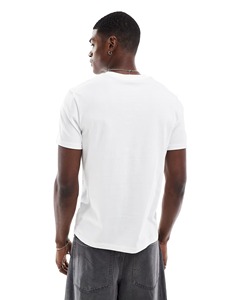 OEM ODM T-shirt col rond couleur blanc uni de haute qualité Logo personnalisé 100% tissu en coton T-shirt Streetwear à coupe ample pour hommes - Product Image 1