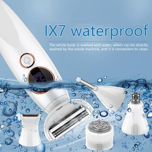 Depiladora Eléctrica Húmeda/Seca para Mujer con Doble Cuchilla, Carga USB, Pantalla LED, Resistente al Agua, para Depilación Corporal y de Bikini - Product Image 6