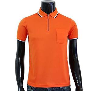 Camiseta Polo Personalizada al por Mayor con Media Cremallera, Unisex, Transpirable, de Manga Corta para Golf, con Bordado - Product Image 1