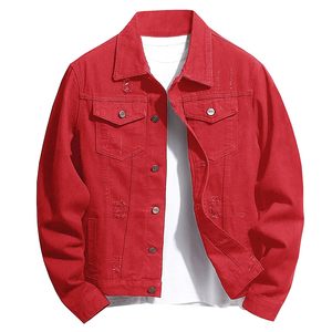 Nouvelle Veste en Jean pour Homme 100% Coton, Style Décontracté, Coupe-Vent, Logo Frontal, Séchage Rapide, Respirante, Hiver, Grandes Tailles - Product Image 1