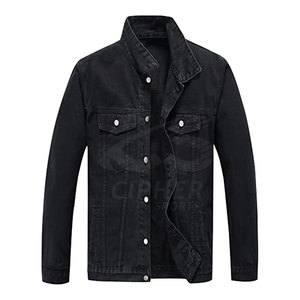 Vente en gros Veste jeans décontractée en ligne Vestes jeans pour hommes personnalisées à vendre - Product Image 1