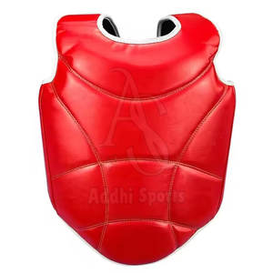 Protector de pecho de entrenamiento cómodo de cuero Diseño flexible Equipo de protección de pecho de artes marciales - Product Image 1