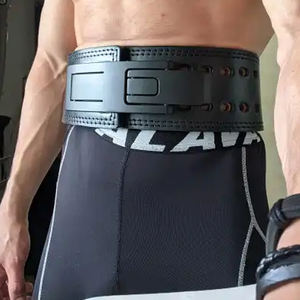 <b>Powerlifting</b> <b>Belt</b> Waist Trainer 13mm Weightlifting Lever Buckle Double Power <b>Belt</b> Genuine Leather <b>Belts</b> From Pakistan - Product Image 4