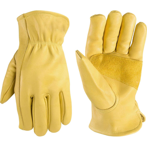 Guantes de Trabajo de Cuero de Protección OEM para la Industria y Almacenes, Guantes de Seguridad de Cuero Personalizados al por Mayor, Entrega Rápida OEM - Product Image 1