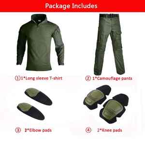 Ensemble d'uniformes d'entraînement de plein air pour hommes vert résistant à l'usure pour la chasse de garde autres activités de plein air PCS-R-161 - Product Image 3