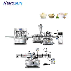 Nenosun Production Line Following Tracking Filling Capping Machine oil Juice Coffee Honey Perfume Cosmetic Sauce Milk Shampoo