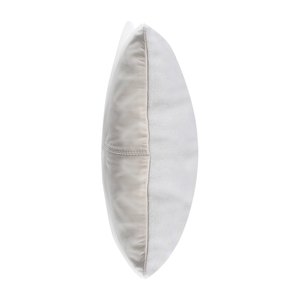 White Leather <b>Throw</b> Pillow <b>Cover</b> with Leaf Stitching for Home <b>Sofa</b> - Product Image 4