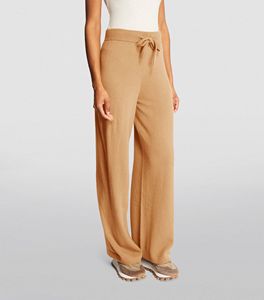 Pantalon de survêtement en coton marron camel de marque à la mode pour femmes, grande taille, matériau à coque souple, pantalon de collection d'hiver personnalisé - Product Image 4