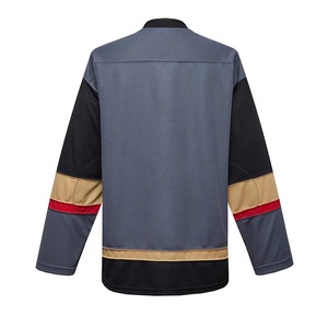 Camisetas de hockey sobre hielo en blanco con impresión sublimada de diseño personalizado al por mayor cosidas bordadas unisex para adultos 100% poliéster transpirable - Product Image 3