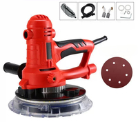Rectifieuse de mur 180mm Machine portable Mastic Machine à poncer les murs à main sous vide automatique