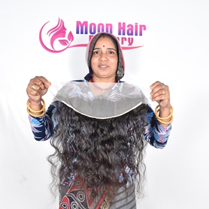 Proveedor Indio de Cabello Ondulado Frontal de 20 Pulgadas, Textura Suave y Lisa, Trama Premium para Uso Diario y Pelucas de Salón, Precio de Exportación - Product Image 1