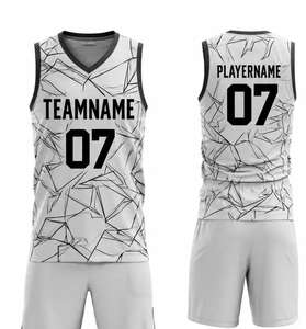 Conjuntos de Uniformes de Baloncesto Reversibles Personalizados para Hombre con Logotipo de Equipo, 100% Poliéster, Económicos, Transpirables, para Entrenamiento - Product Image 3