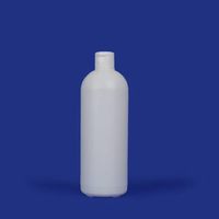 Botella Redonda de HDPE para Champú y Aceites, Recargable, Resistente a Fugas, Envase de Plástico Duradero con Tapa de Rosca Segura para Champú y Aceites Capilares