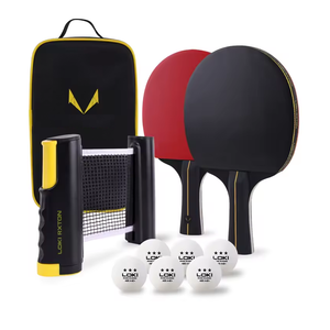 Ensemble de Tennis de Table Portable 2 Raquette 6 Balles Raquette de Tennis de Table Professionnelle Prêt à Expédier - Product Image 3