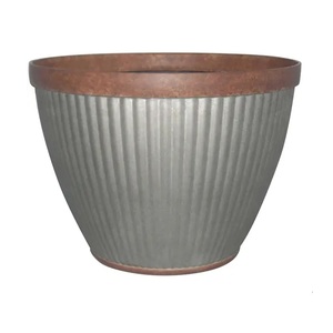 Exclusive Planter Galvanized Planter Round Modern Fashionable Trending Design New Arrivals Flower Pot Plant Holder - Product Image 1