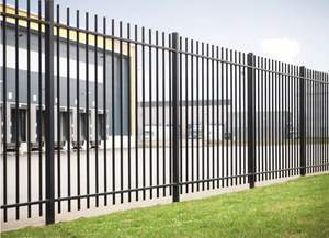 Durable Eco-Friendly 6-Foot Aluminium Alloy Rectangle Vertical Slat Security <b>Fence</b> Nature Finish Outdoor Home Security - Product Image 4