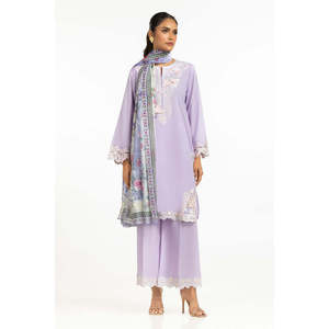 Chemise et pantalon en mousseline de soie brodée IPST-44587 pour le printemps/été - Product Image 4