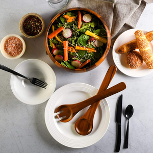 Acacia <b>Wood</b> <b>Salad</b> Bowl Set of 3 Pcs With <b>Salad</b> <b>Server</b> by crescent crafts - Product Image 2